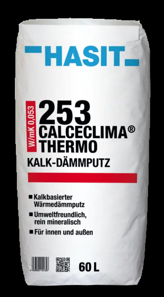 HASIT 253 CalceClima Thermo 055 Kalk-Dämmputz WLS 0,053 W/mK